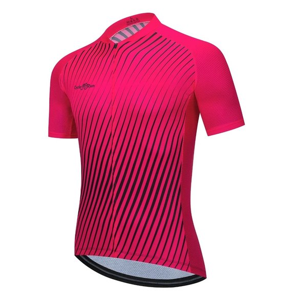 Cycle-Run Neon Biker Biking Jersey Shirt 1 Women XL Pink Bicycle Reflective NEW - Picture 1 of 13